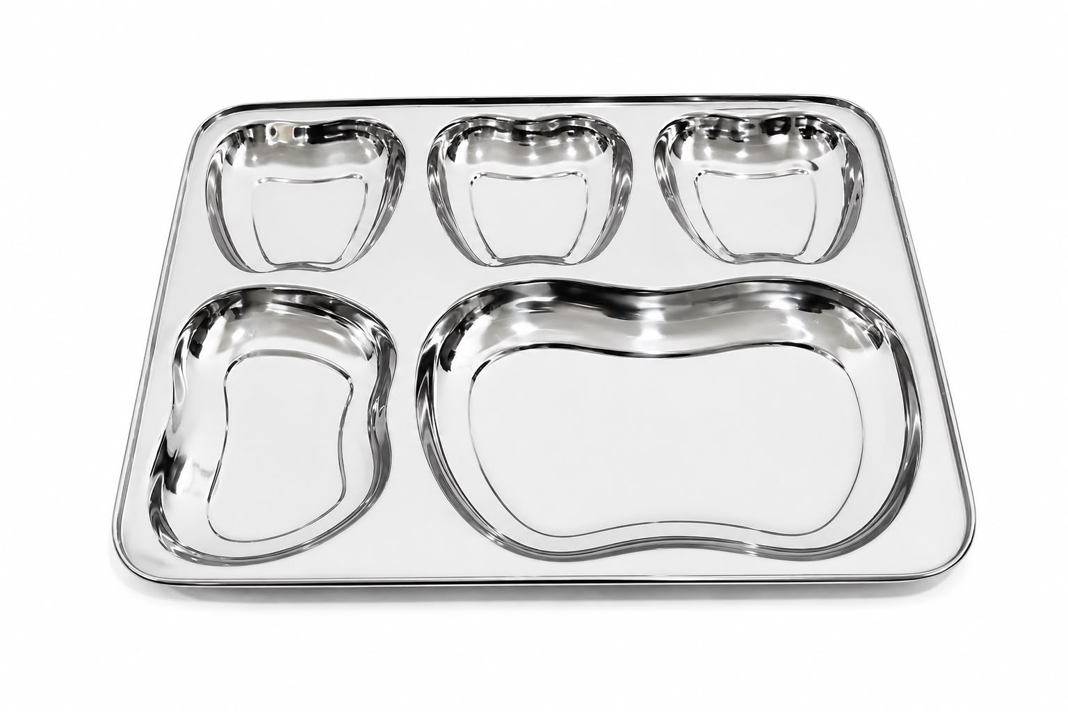 Stainless Steel 5-1 Apple Bhojan Thaal