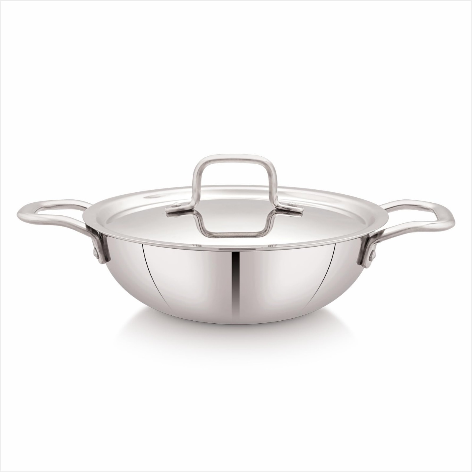 Stainless Steel Kadhai with Lid